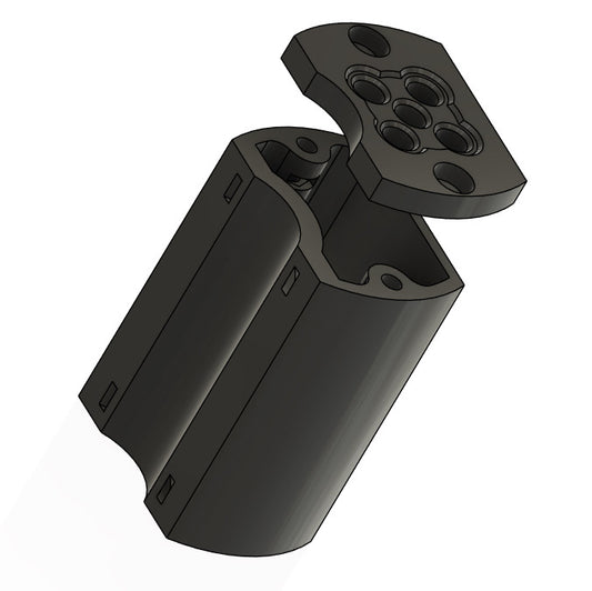 Bote de sobrante conectado a tubos del carburador